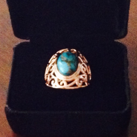 NWB 🌵MOJAVE BLUE TURQUOISE Copper (14x9mm) 🌵 - Picture 1 of 4